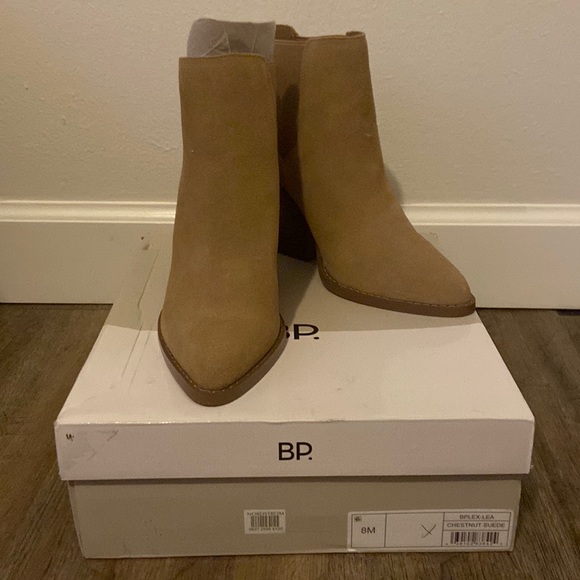 bp Shoes - BP tan ankle booties-Brand new!